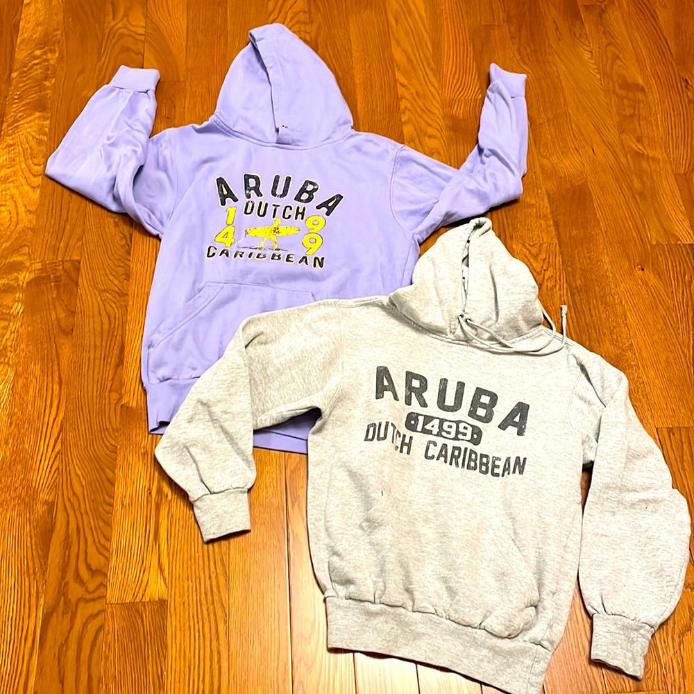 Aruba-Sweatshirts/ hooded/ lavender sz S / Grey sz XS / very gently worn-